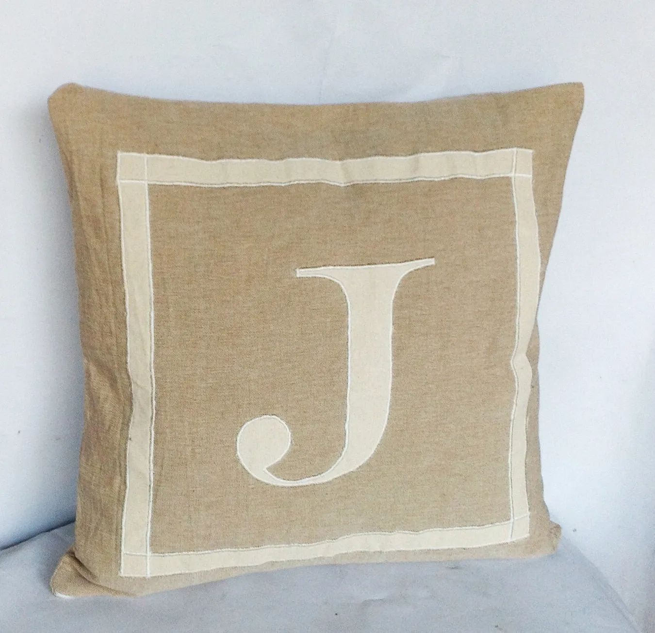 30% OFF Beige sofa pillow covers , Monogram Neutral Personalized Throw pillow-20x20 Beige Pillows, Neutral Throw Pillows