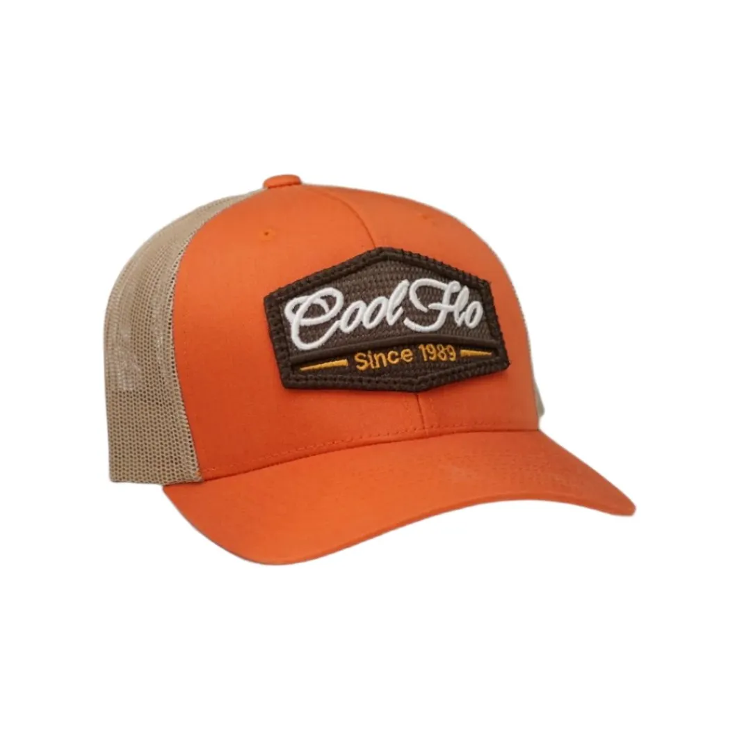 3D Badge Orange/Khaki Trucker Cap