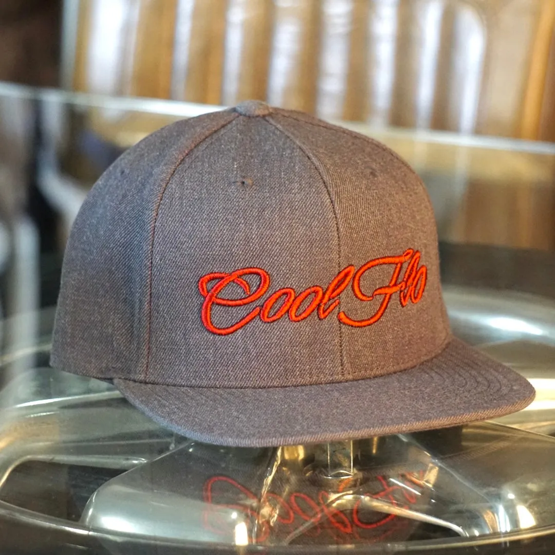 3D Script Snapback Cap - Charcoal