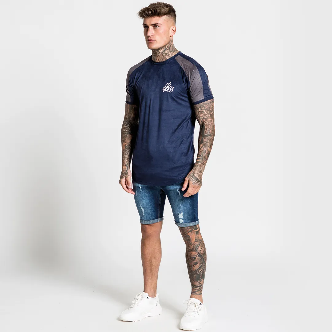 Alder Suede Tee - Navy