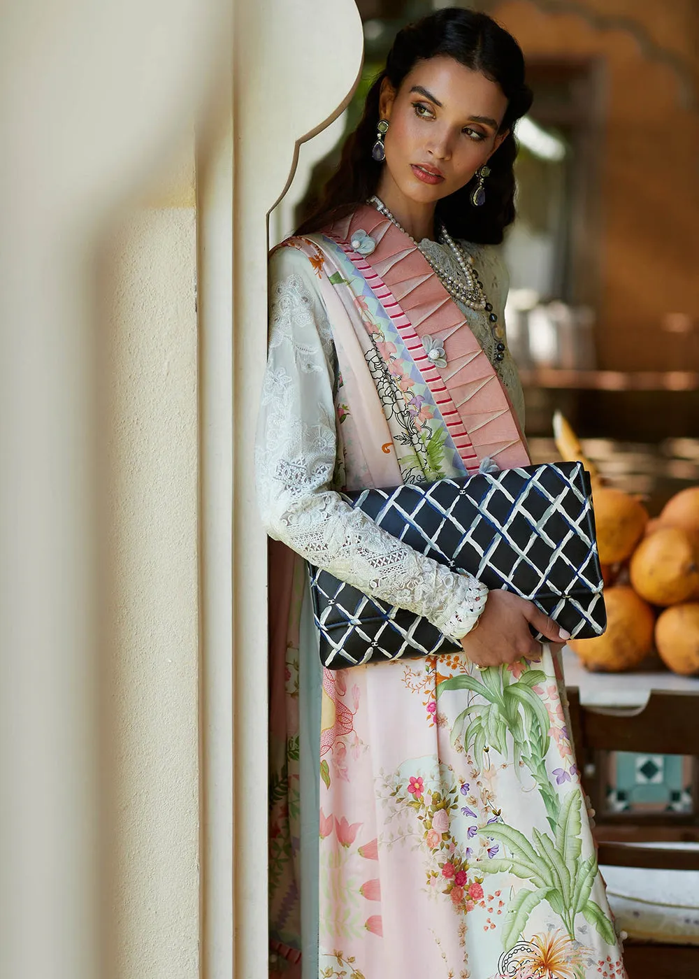 Aqua Blue Lawn Suit - Elan - Luxury Lawn '23 - KAIA-EL23-07B