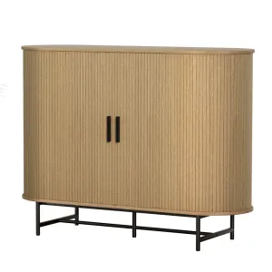 Artiss Buffet Sideboard Cupboard Cabinet Sliding Doors Pantry Storage Oak PIIA