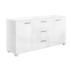 Artiss High Gloss Sideboard Storage Cabinet Cupboard - White