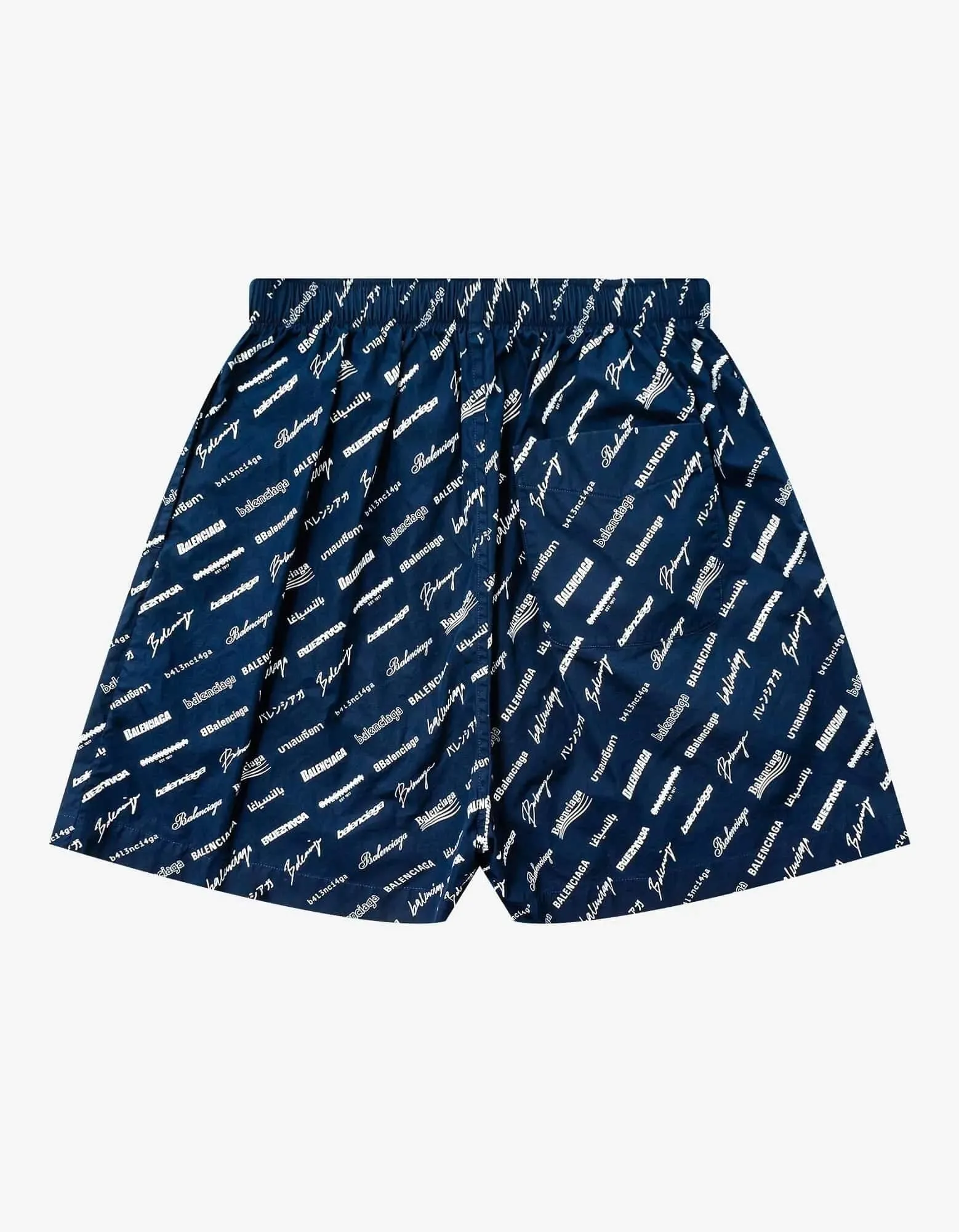 Balenciaga Blue Logomania Pyjama Shorts