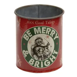 Be Merry & Bright Metal Can