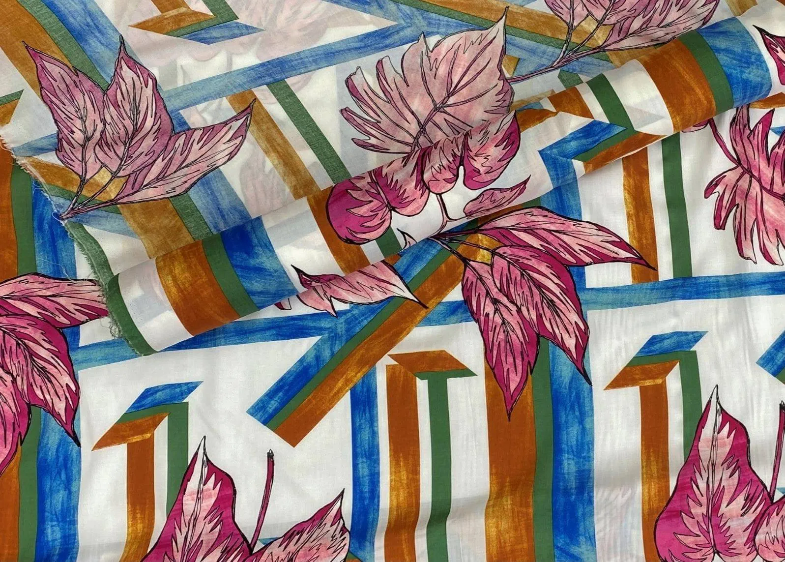 Beach Leaf - Printed Viscose