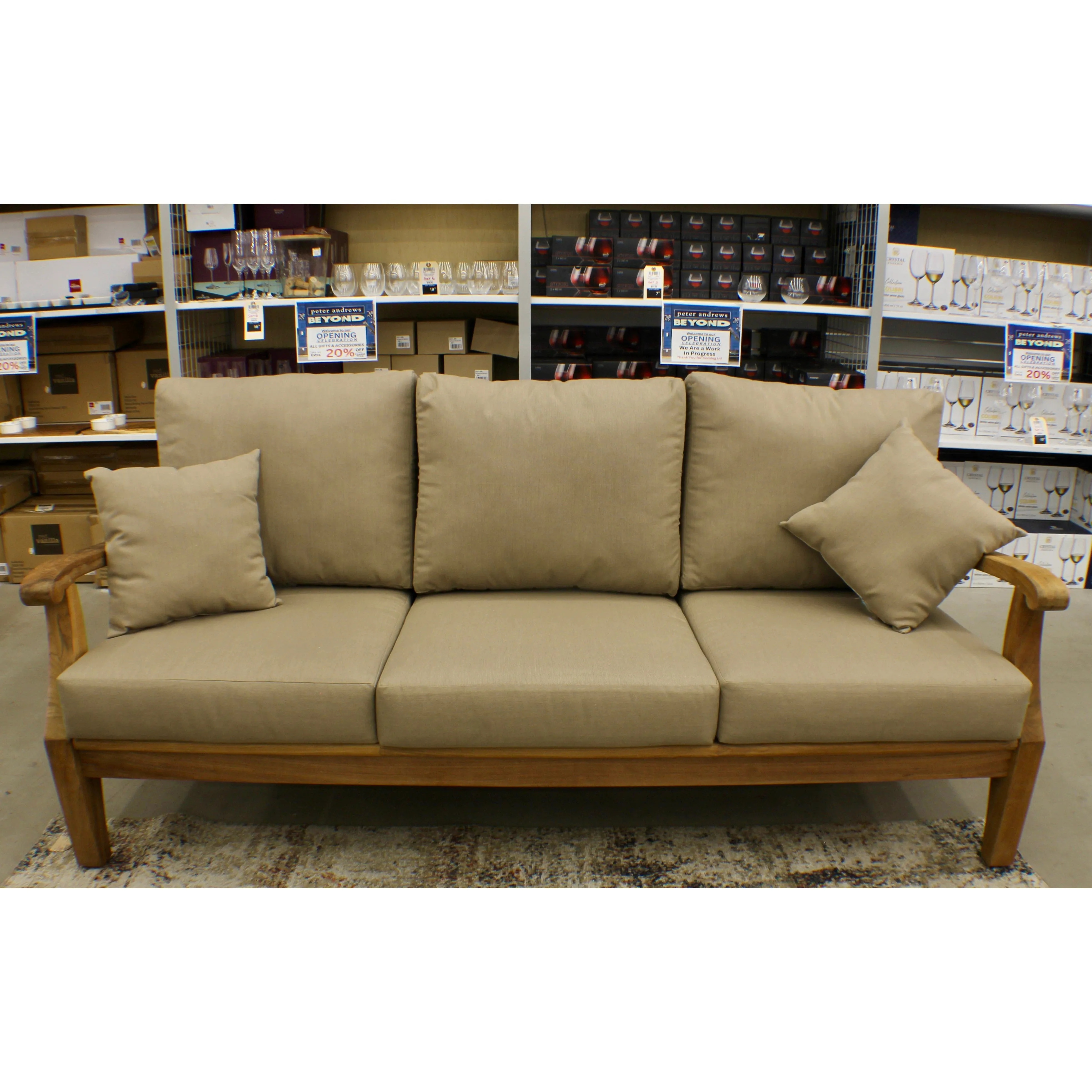 Bermuda Teak 77" Outdoor Sofa