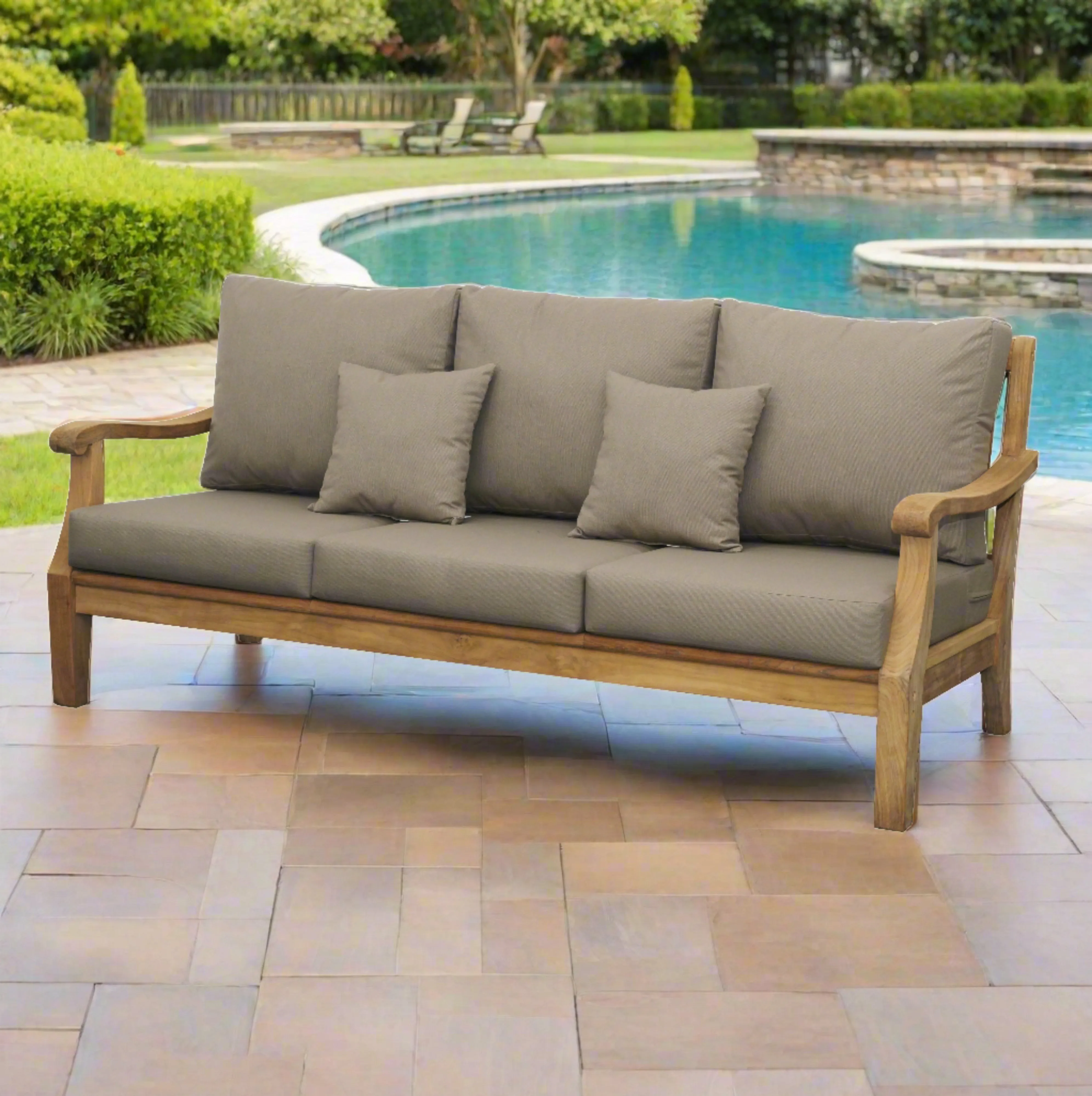 Bermuda Teak 77" Outdoor Sofa