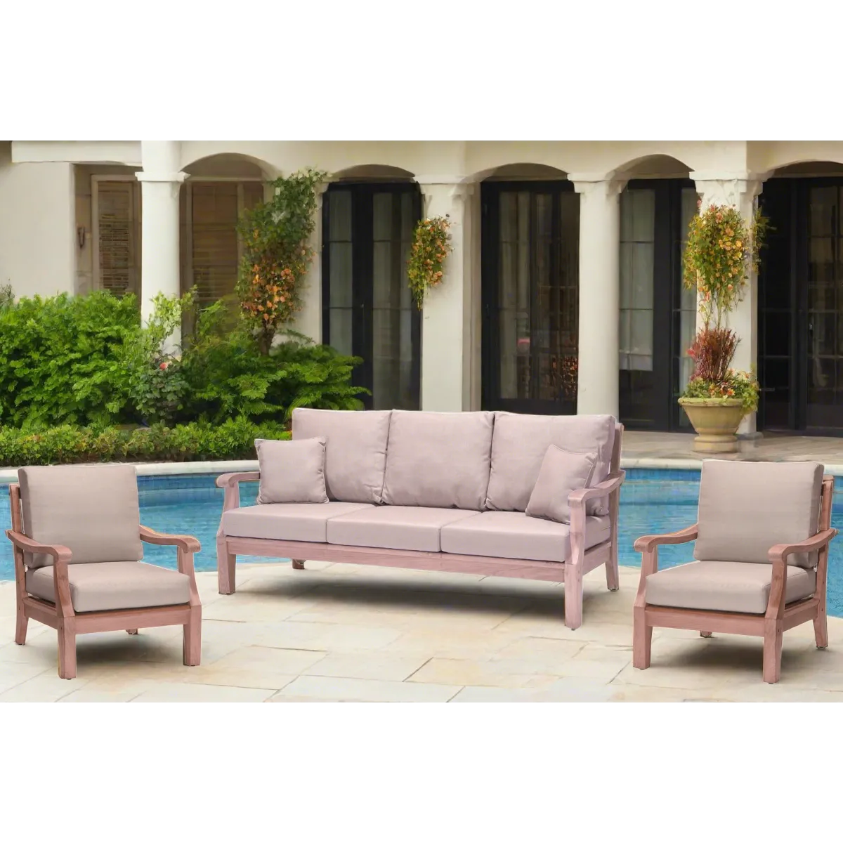 Bermuda Teak 77" Outdoor Sofa