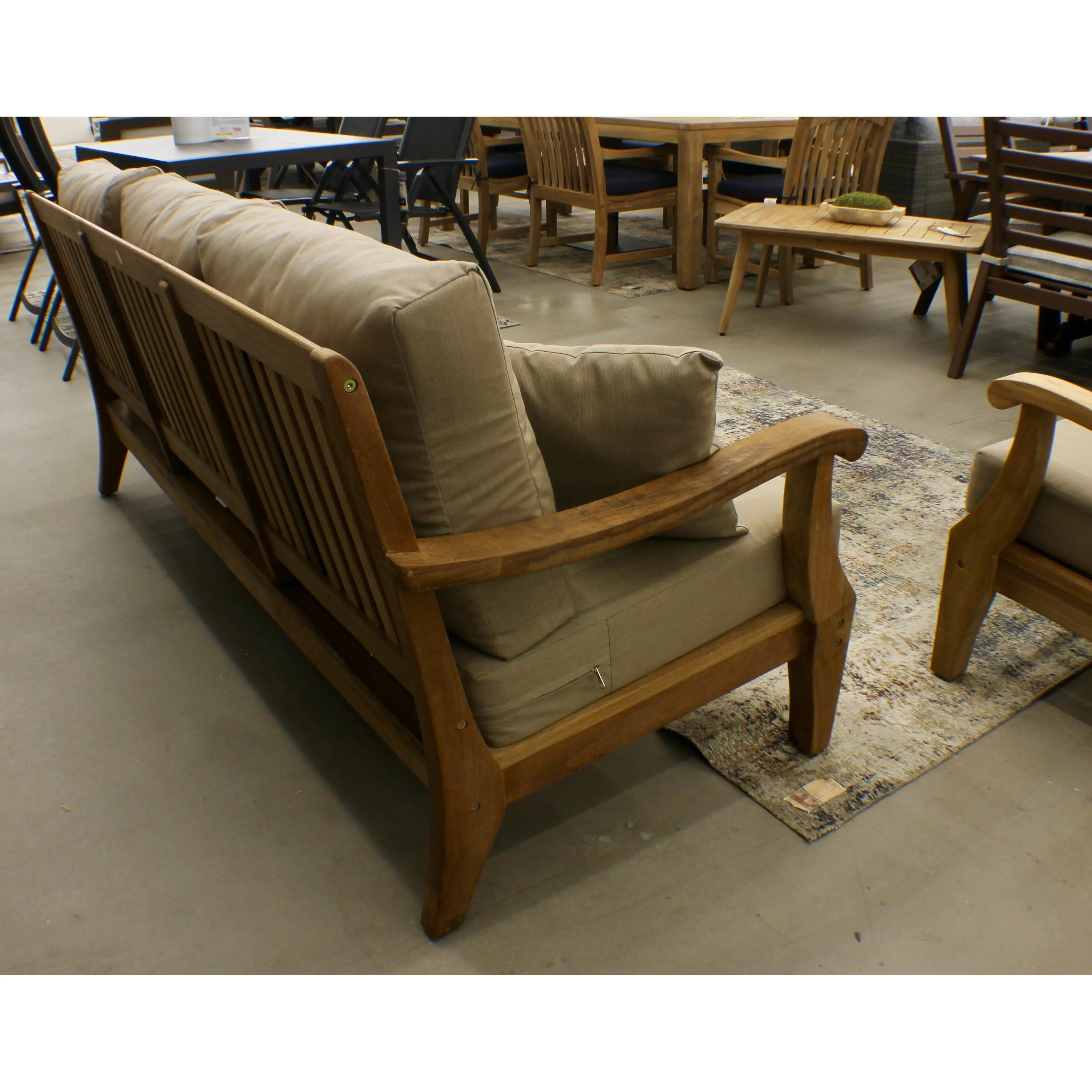 Bermuda Teak 77" Outdoor Sofa