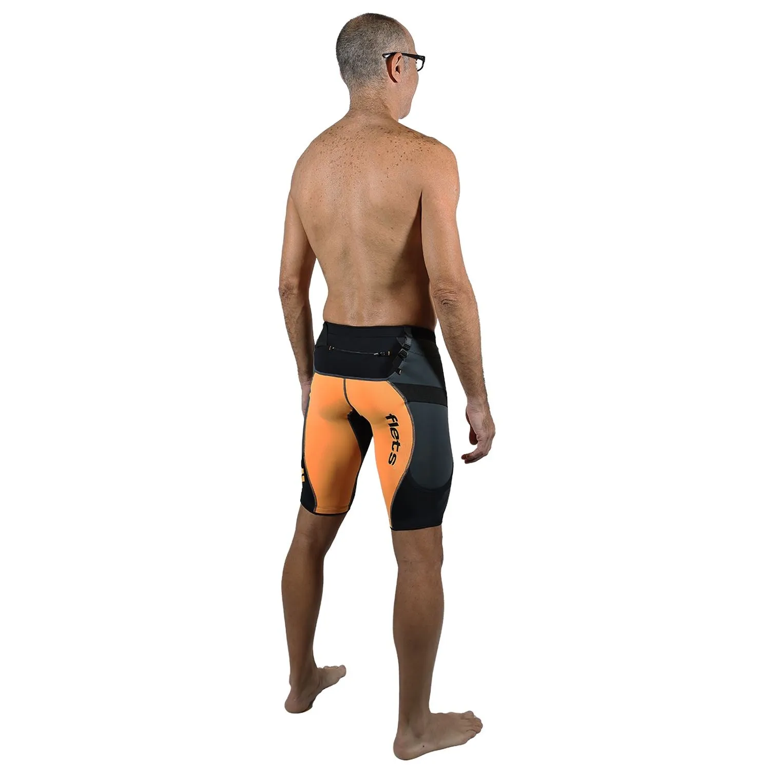 Bermuda TRAIL RUNNING Laranja/Preta/Estanho - Masculina