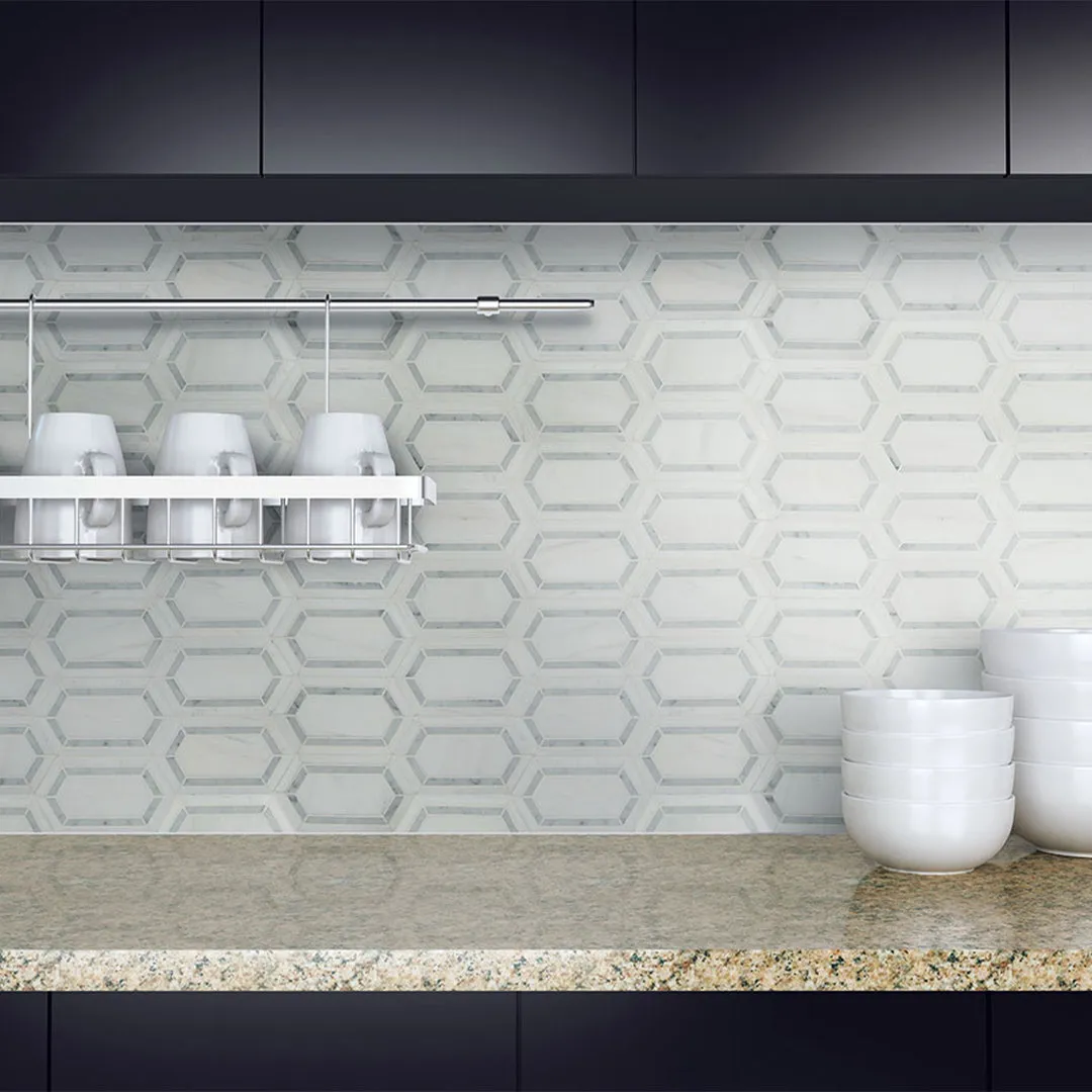 Bianco Dolomite Pavilion Picket - Stone Tile