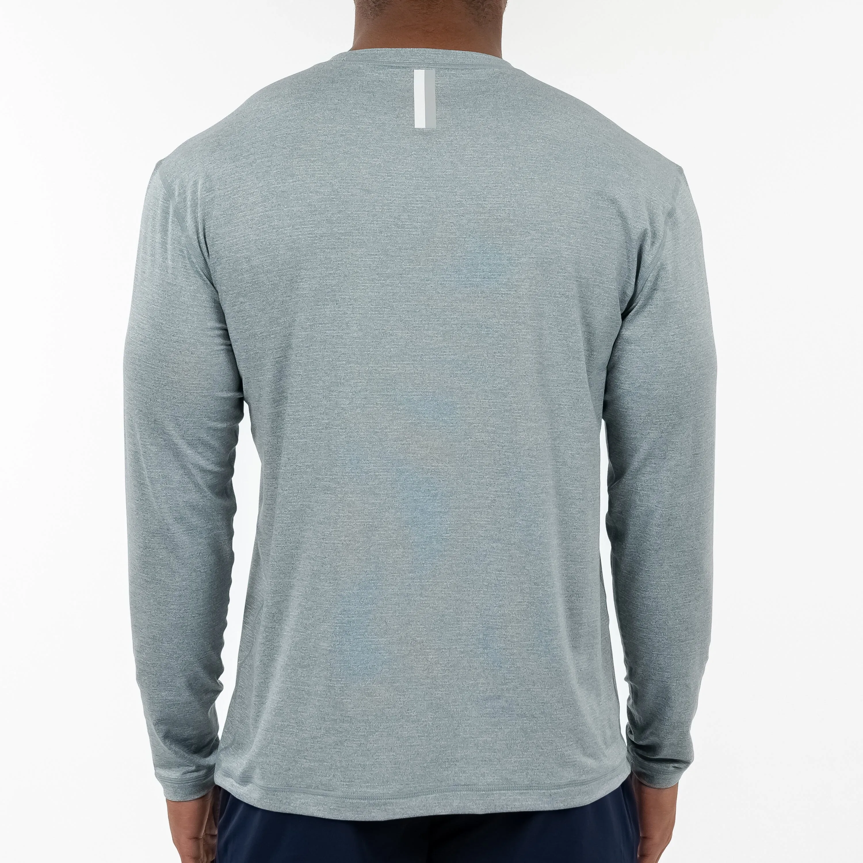 Blitz Tech Long Sleeve Tee | Heather - Stinger Green/White