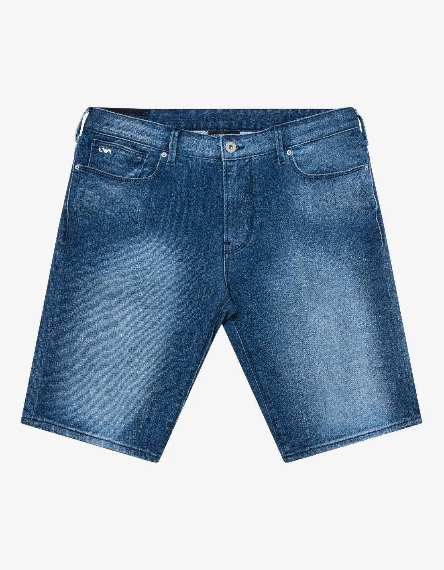 Blue Denim Bermuda Shorts