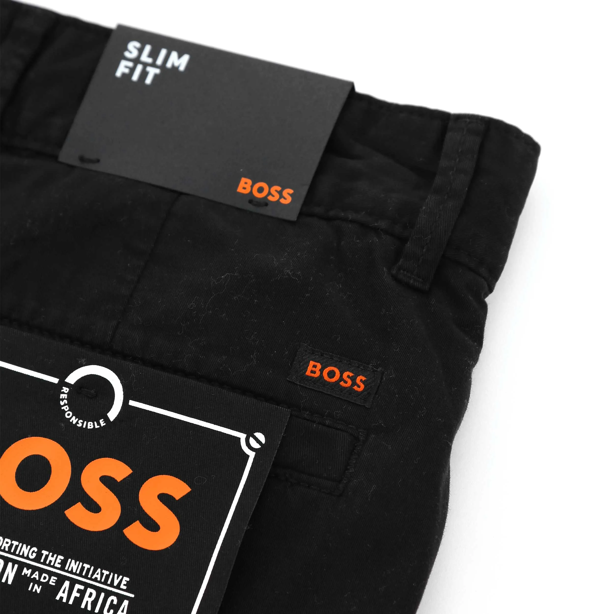 BOSS Chino Slim Shorts in Black