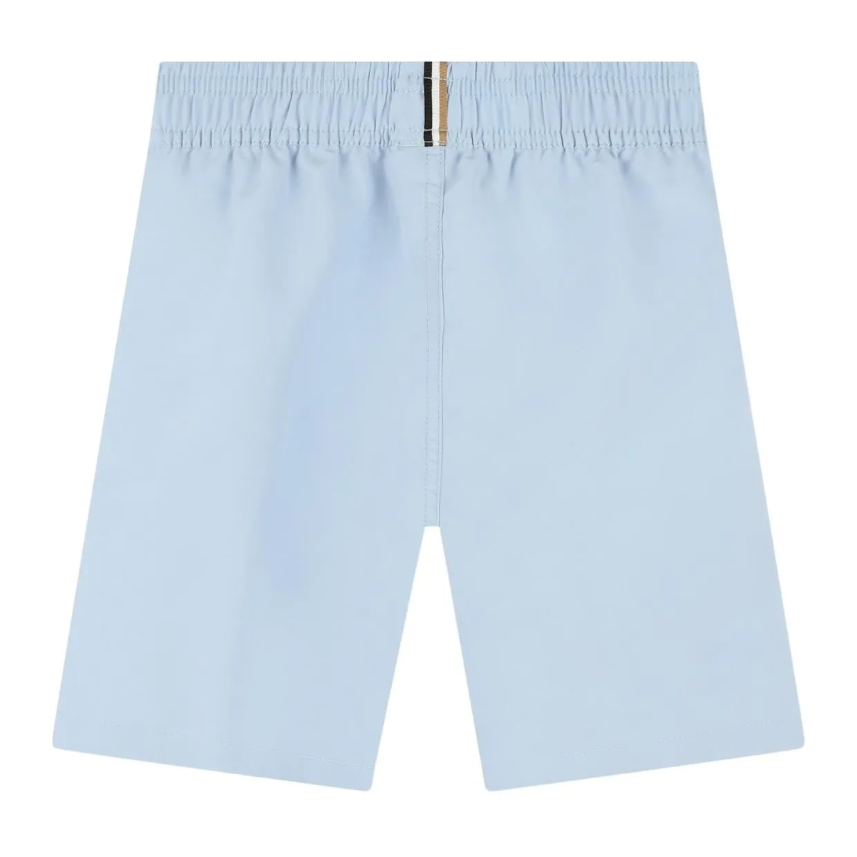 BOSS Kids Print Logo Pale Blue Swim Shorts