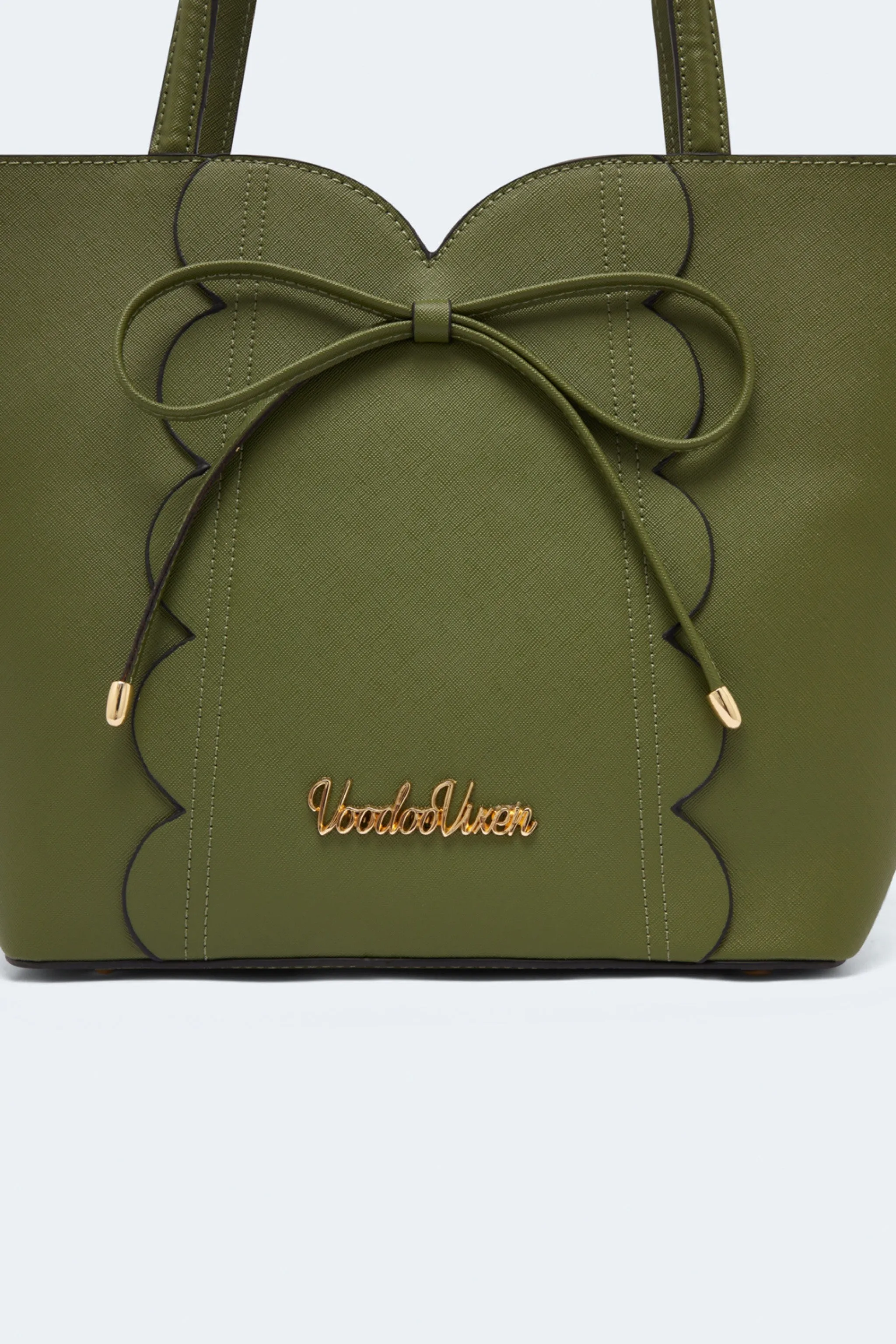 Bow Front Salloped Shopper Bag