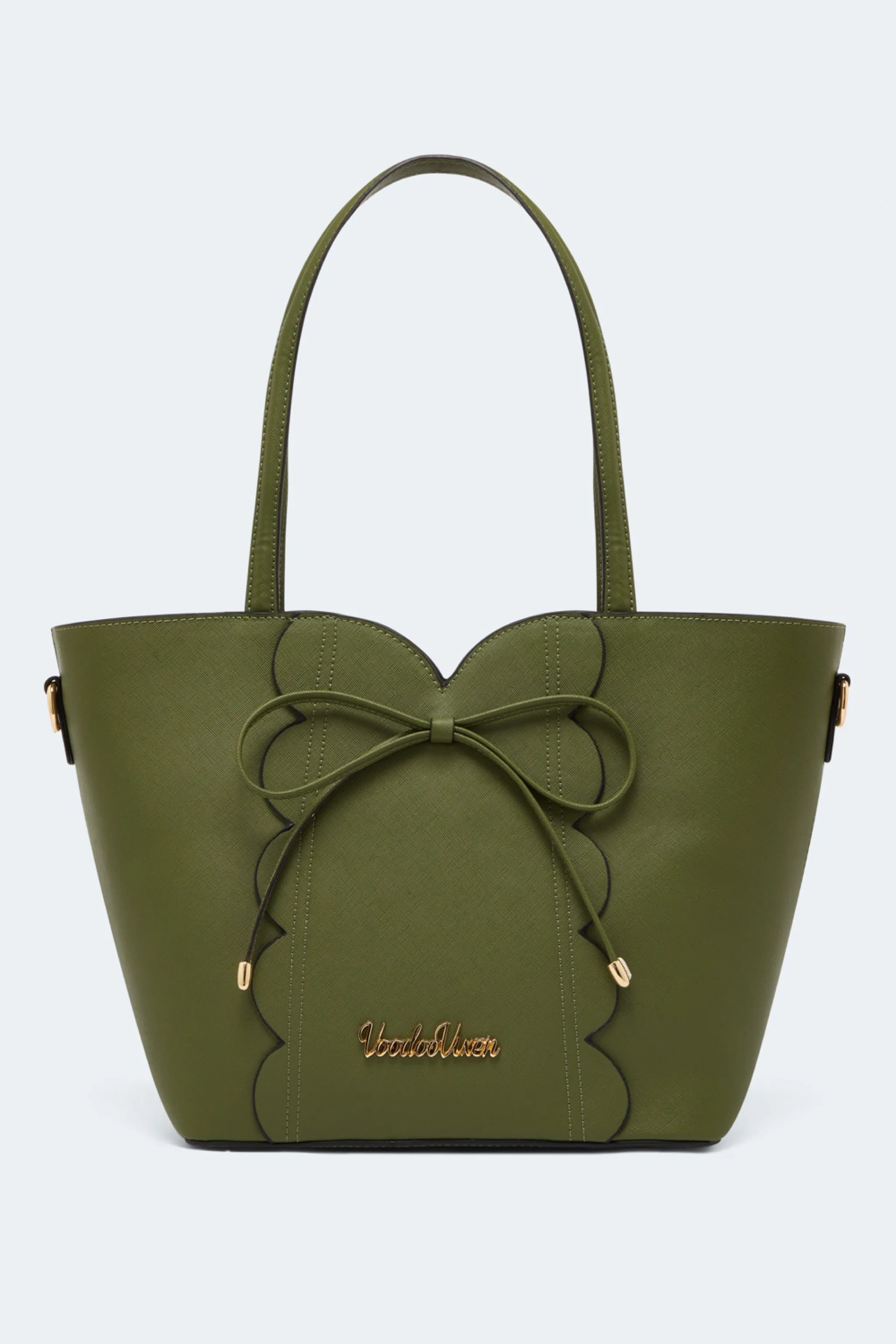 Bow Front Salloped Shopper Bag