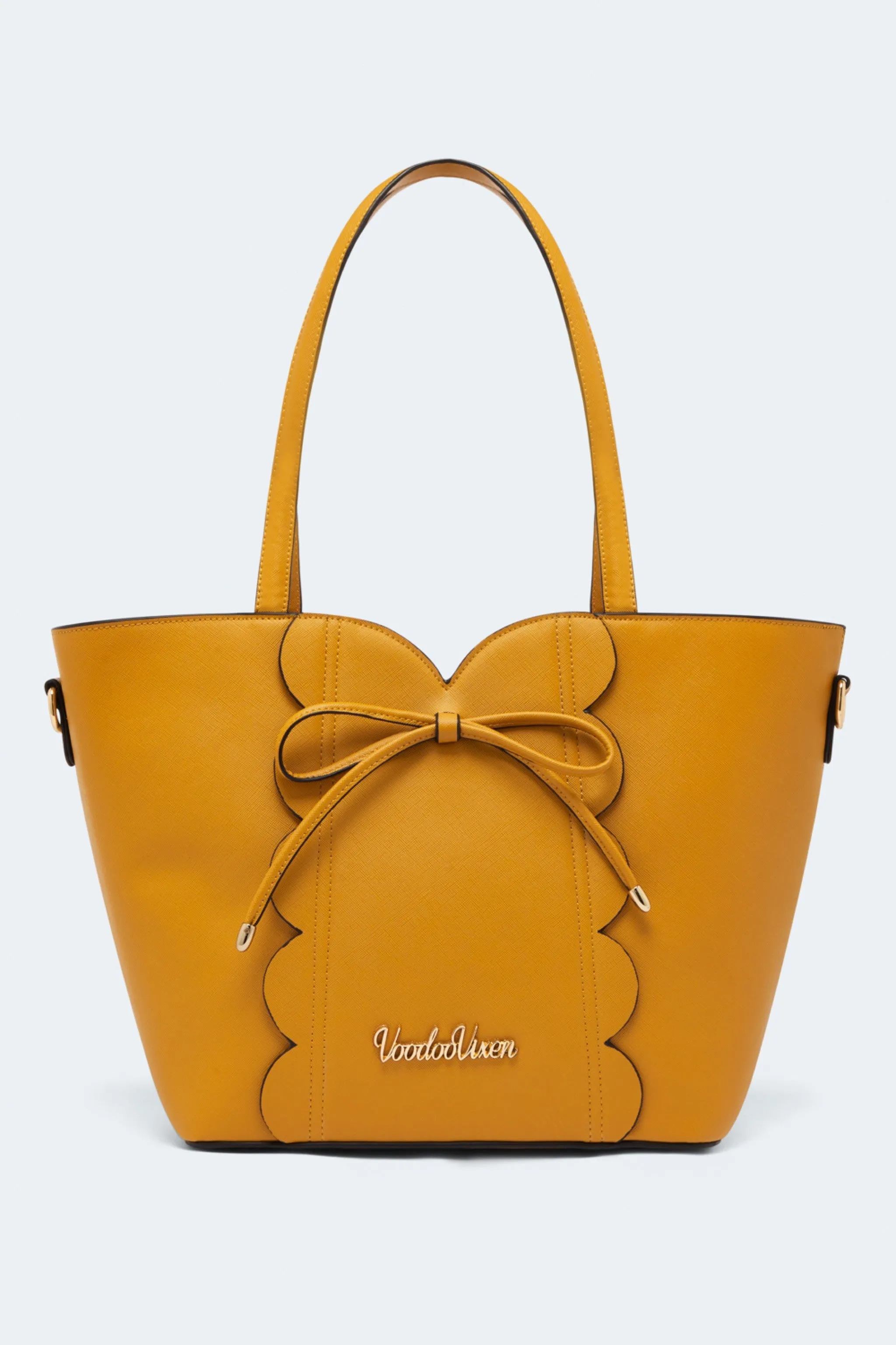 Bow Front Salloped Shopper Bag