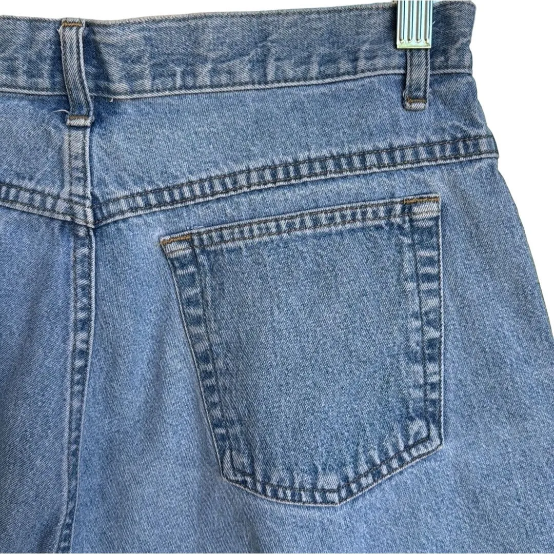 Cenza By Palmetto's Vintage Women's High Waist Cuffed Hem 5 Pocket Denim Shorts