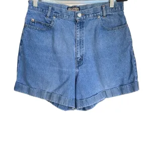 Cenza By Palmetto's Vintage Women's High Waist Cuffed Hem 5 Pocket Denim Shorts