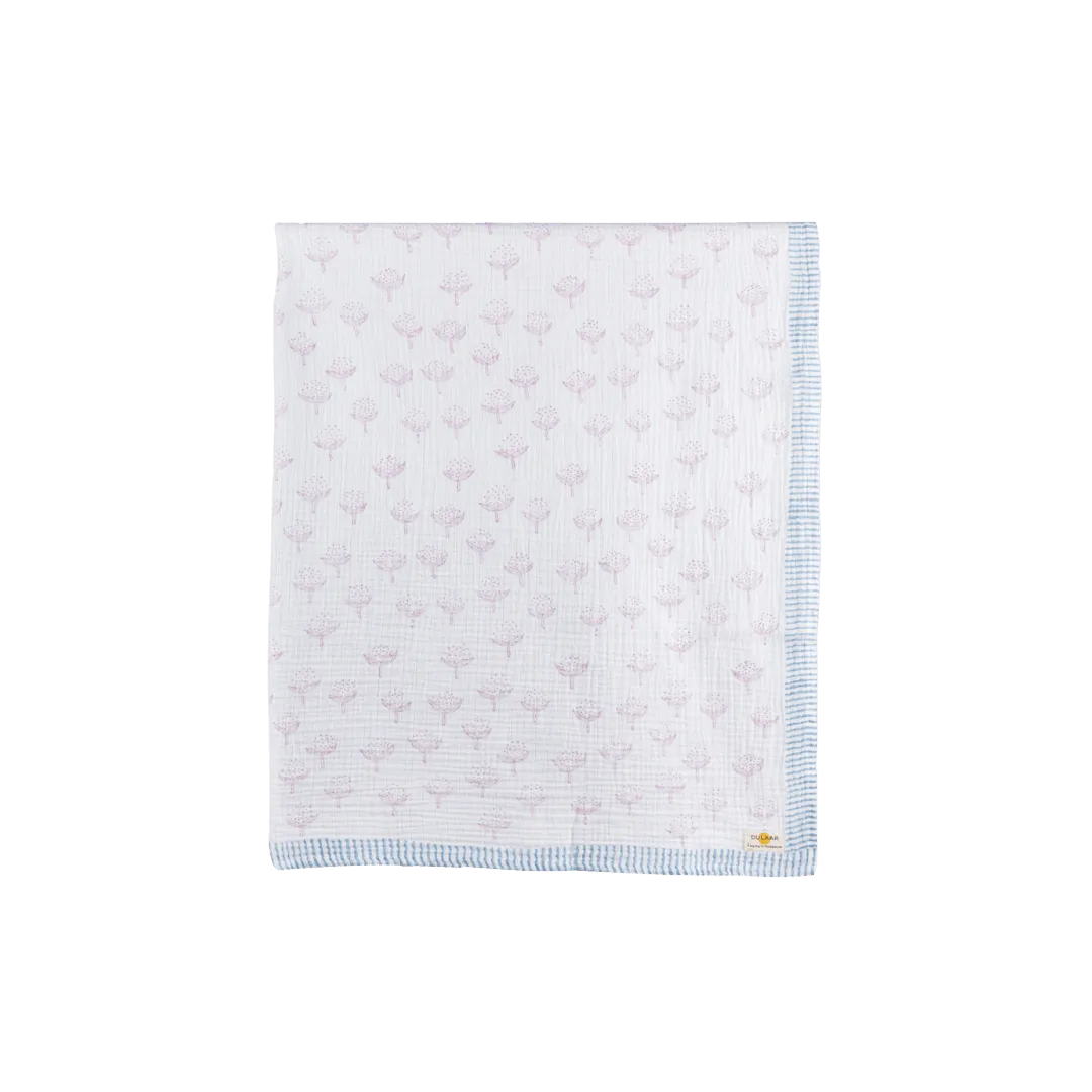 Cotton Cheer Gery Organic Muslin Swaddle (Hand-Block Printed)