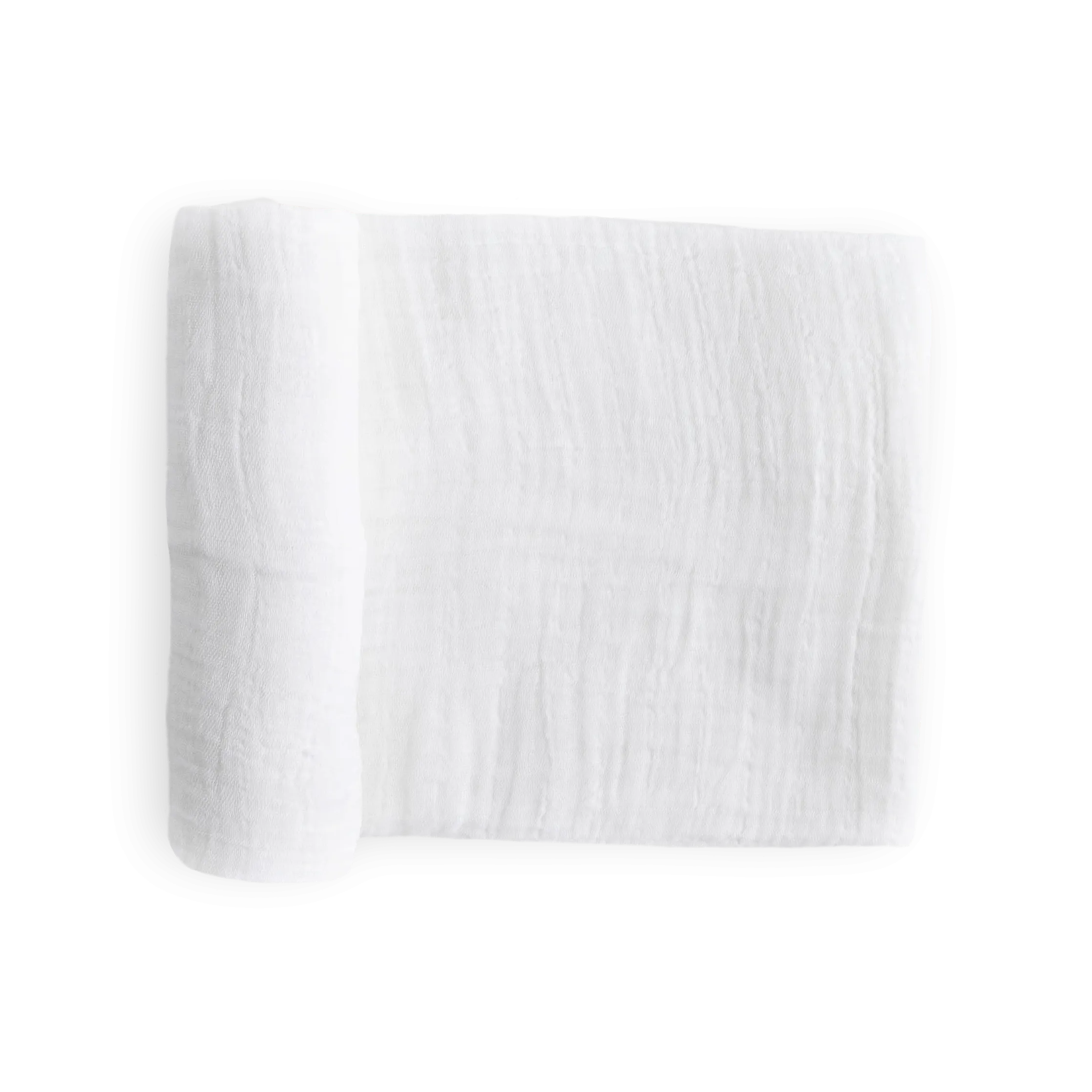 Cotton Muslin Swaddle Blanket - White