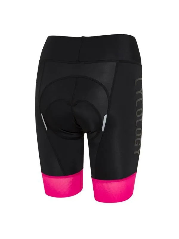 Cycology Women's Logo Cycling Shorts Black/Pink