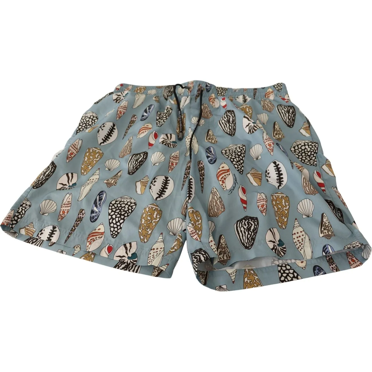 Dolce & Gabbana Elegant Seashell Print Swim Trunks