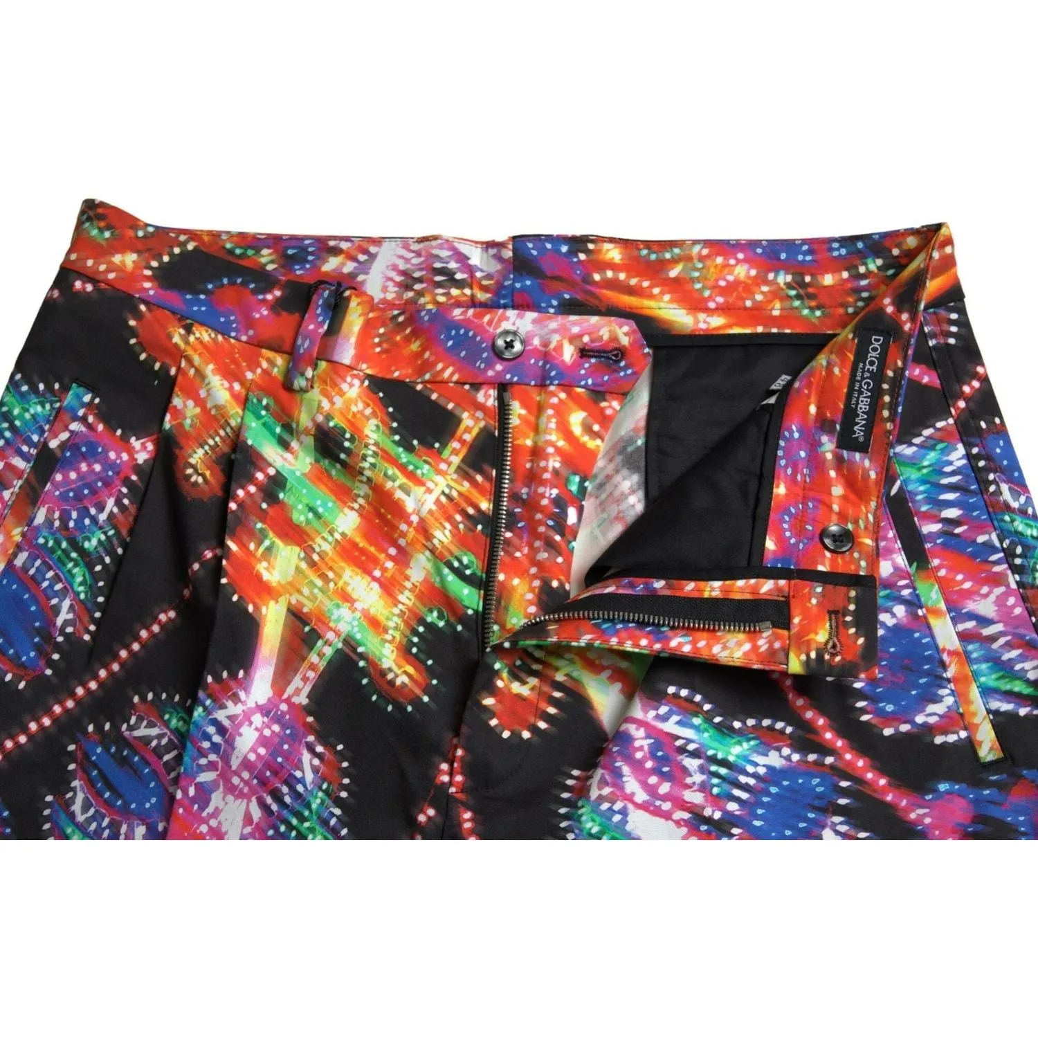 Dolce & Gabbana Multicolor Printed Bermuda Shorts