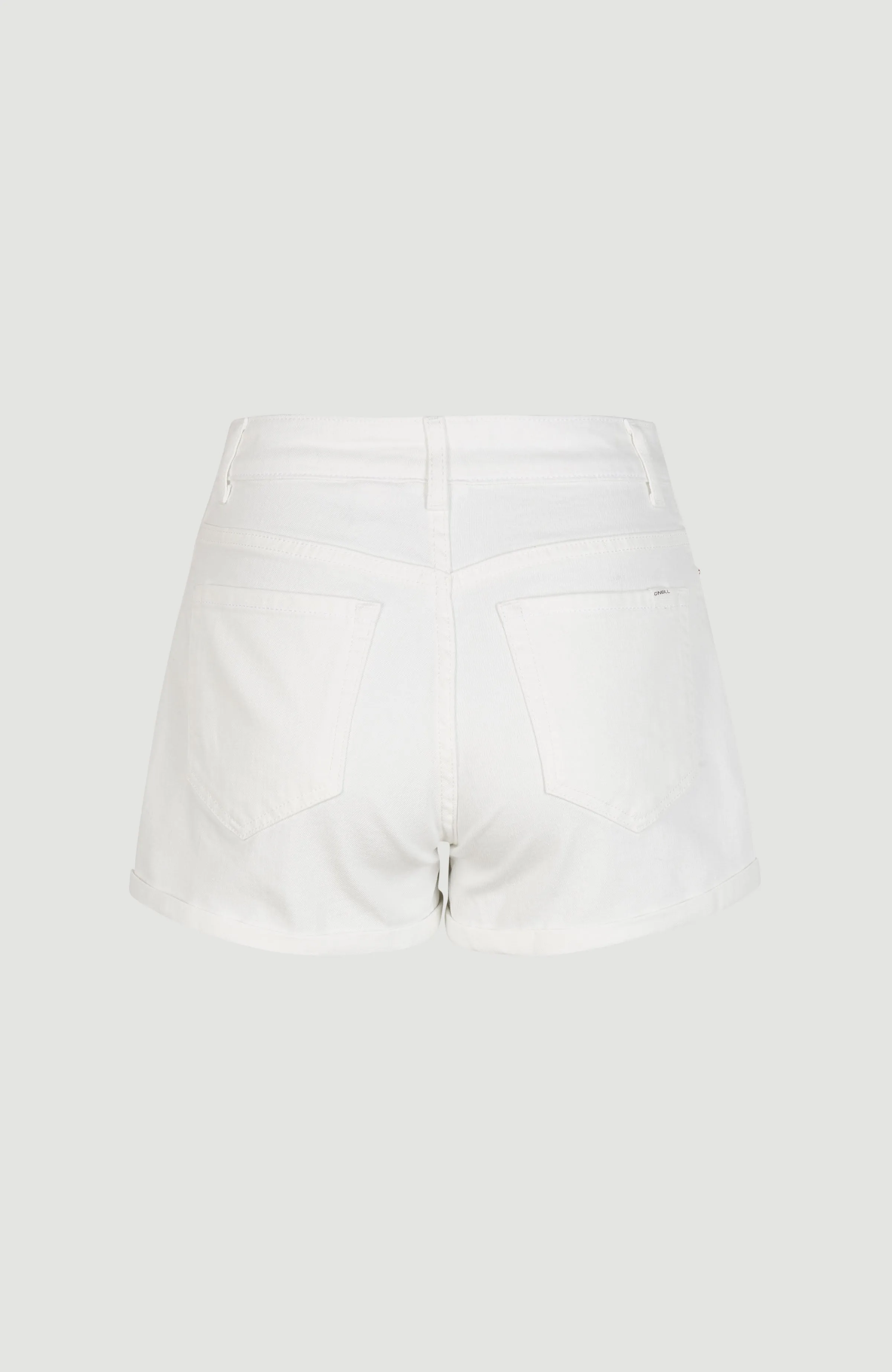 Essential Stretch Mid-Waist Shorts | Snow White