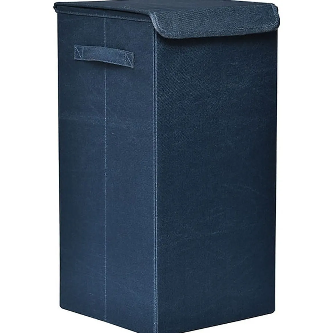 Foldable Laundry Basket with Polyester Fabric - Denim