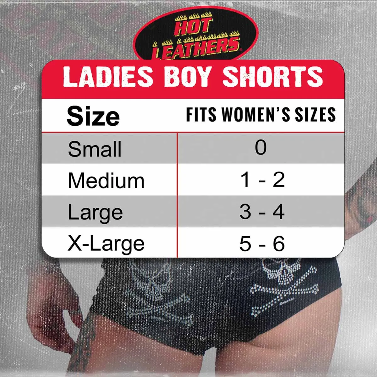 Hot Leathers I Got The Booty I Make The Rules Boy Shorts PTB7474