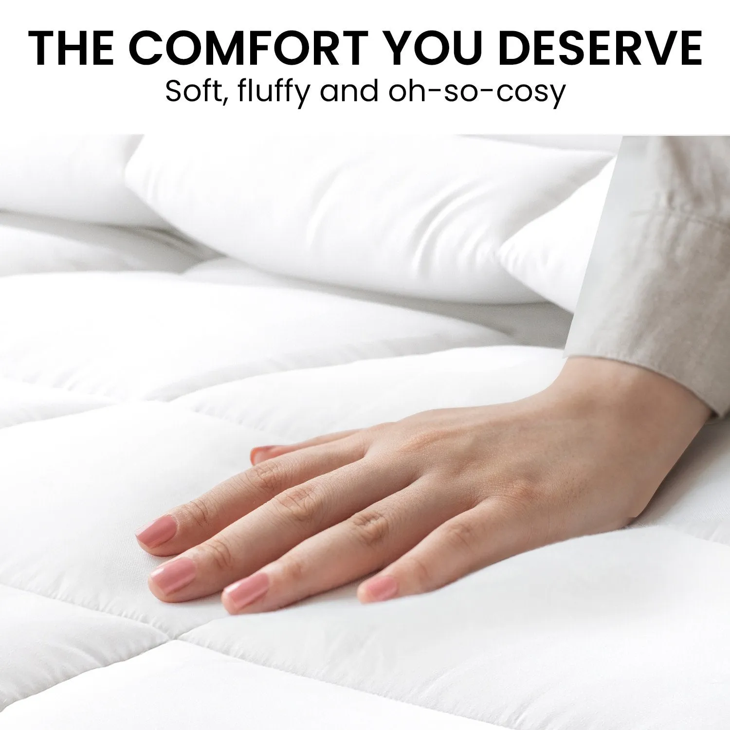 Hypoallergenic 500GSM Goose Down Comforter Queen - Laura Hill