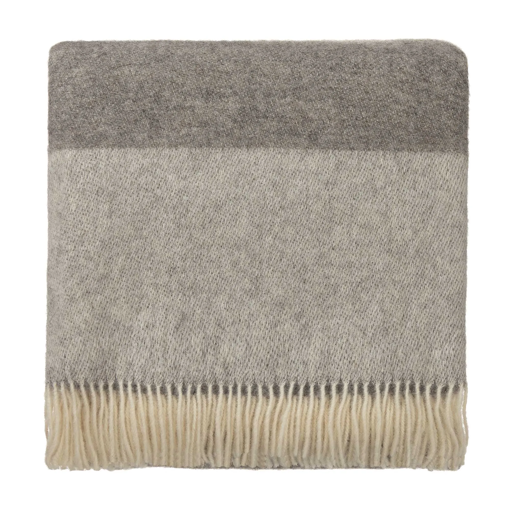 Karby Wool Blanket [Charcoal/Light grey]