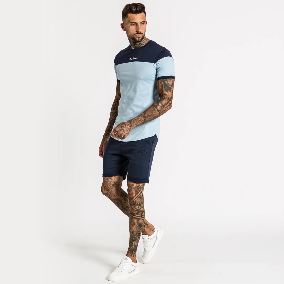 Klass Tee - Light Blue/Navy