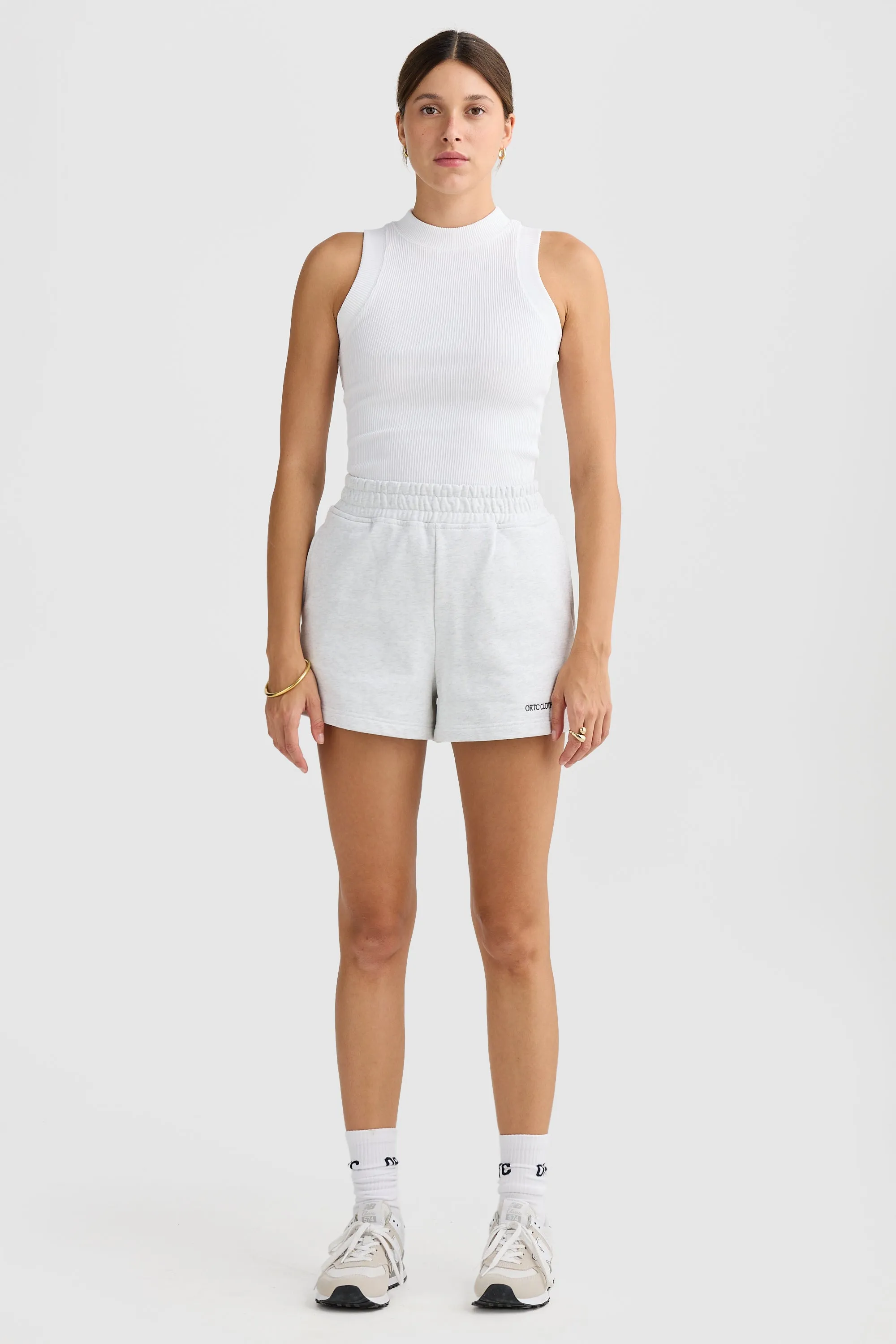 Lena Lounge Shorts White Marle