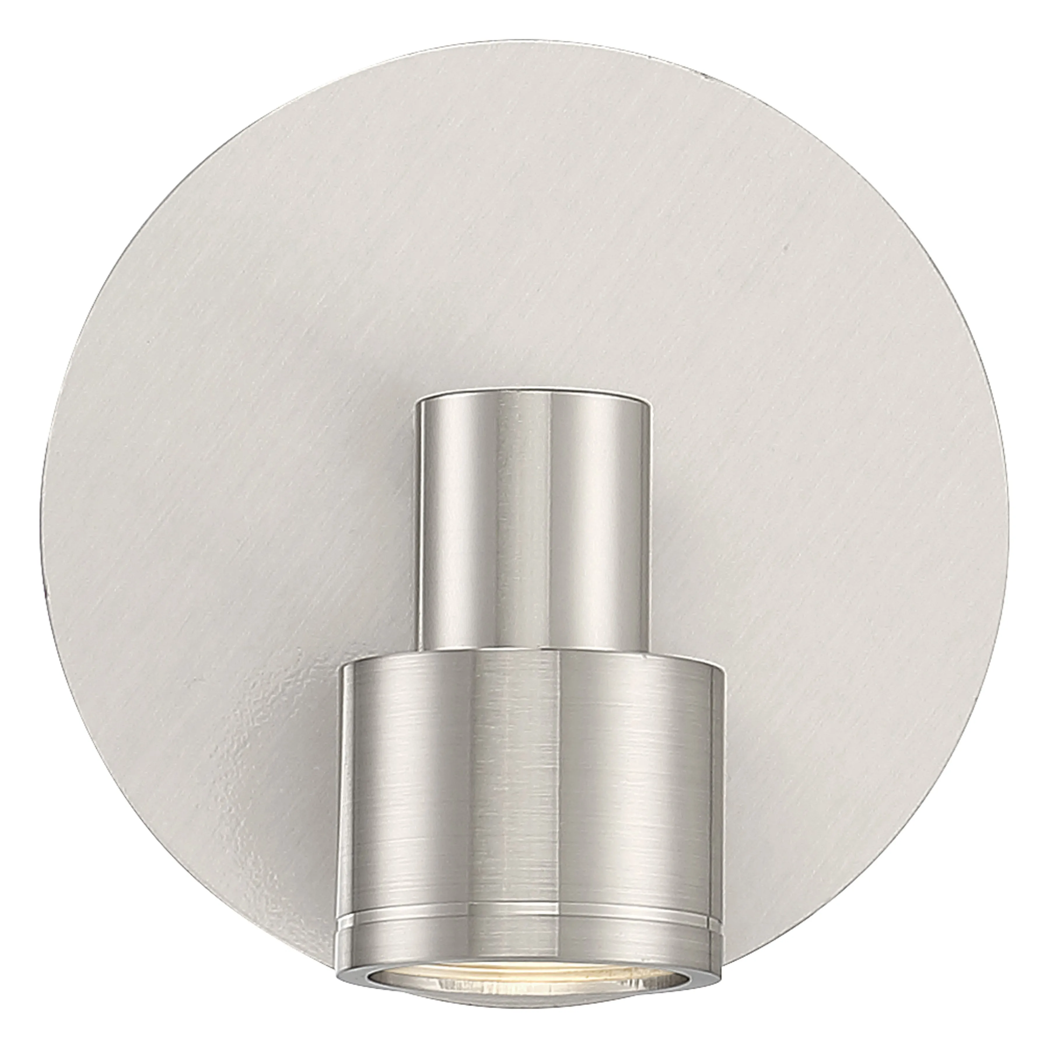 Lincoln 1 Light Adjustable LED Flush Mount, Brushed Steel