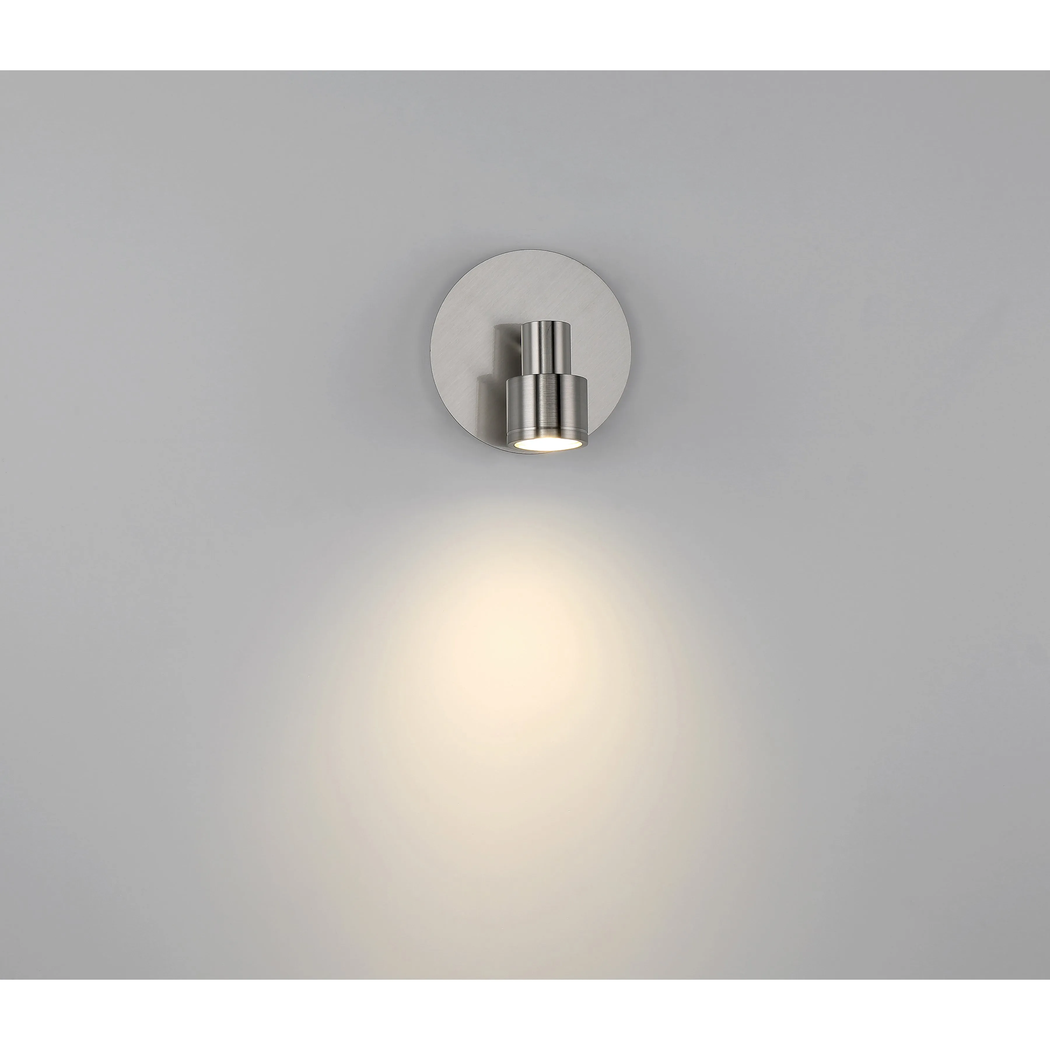 Lincoln 1 Light Adjustable LED Flush Mount, Brushed Steel