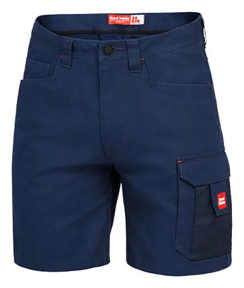 Mens Hard Yakka Legends Short Shorts Tradie Work Wear Trade Black Navy Khaki New