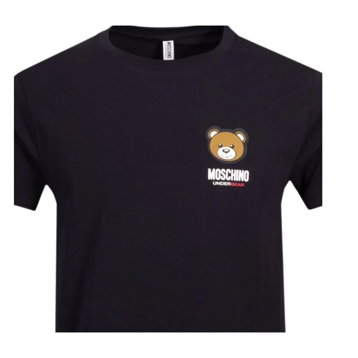 Moschino Underwear Teddy Bear Logo Black T-Shirt