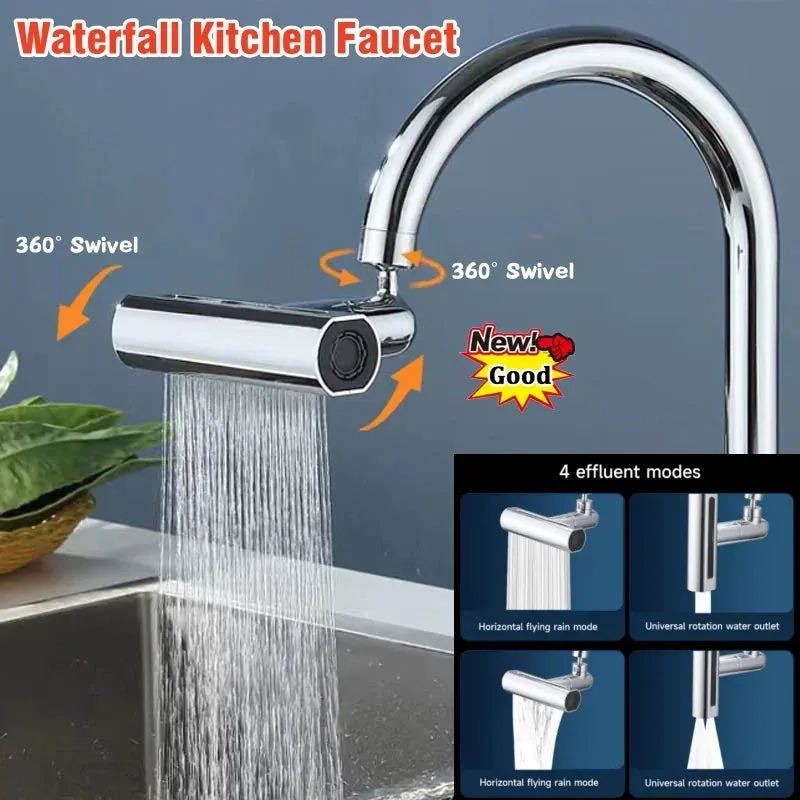 Multifunctional Waterfall Modern Kitchen Matte Faucet