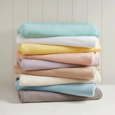 New - Bed Blanket Liquid Cotton Full/Queen Ivory