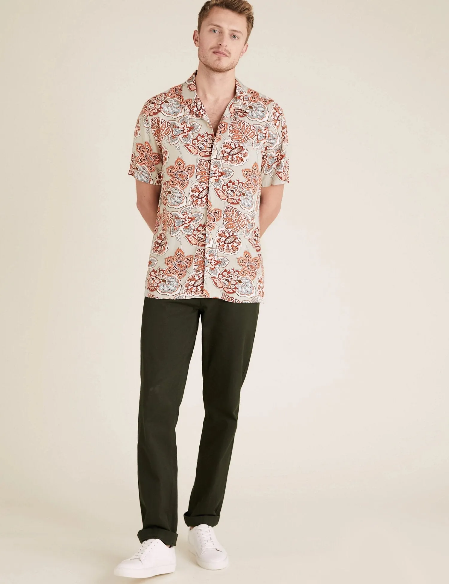 Paisley Print Revere Shirt