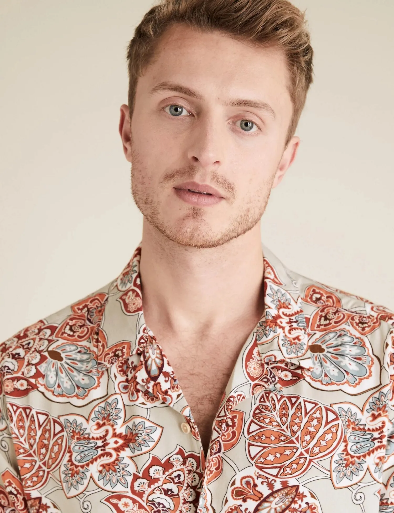 Paisley Print Revere Shirt