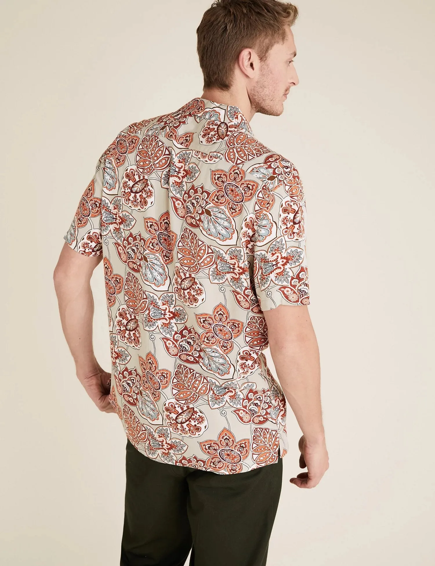 Paisley Print Revere Shirt