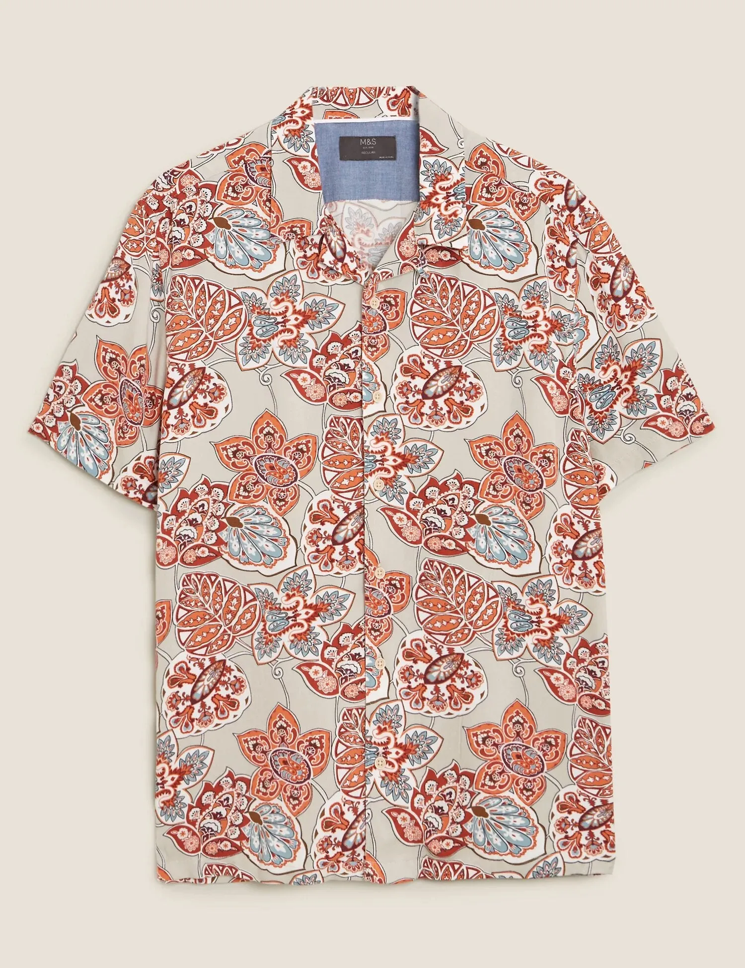 Paisley Print Revere Shirt