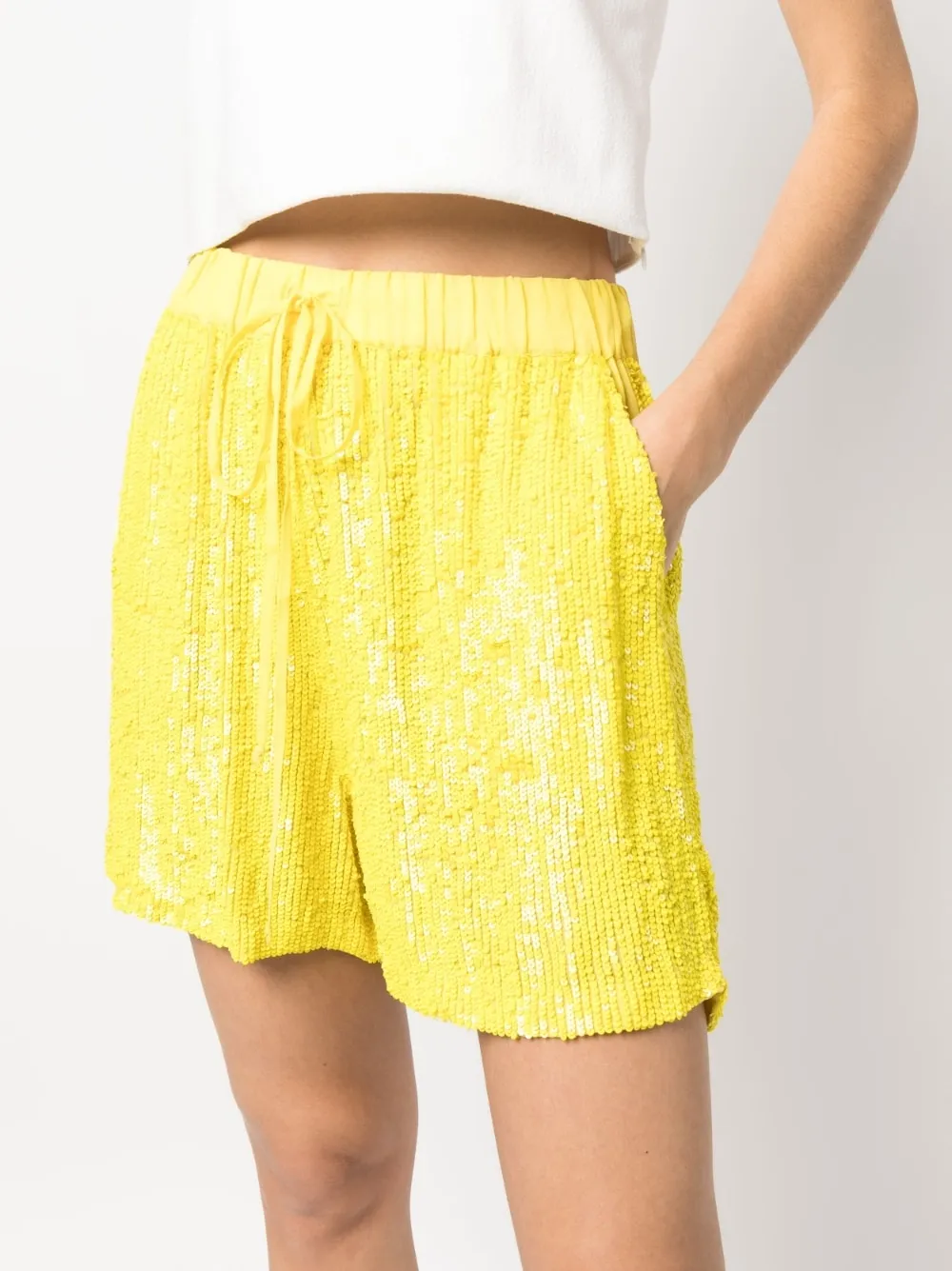 Parosh Shorts Yellow