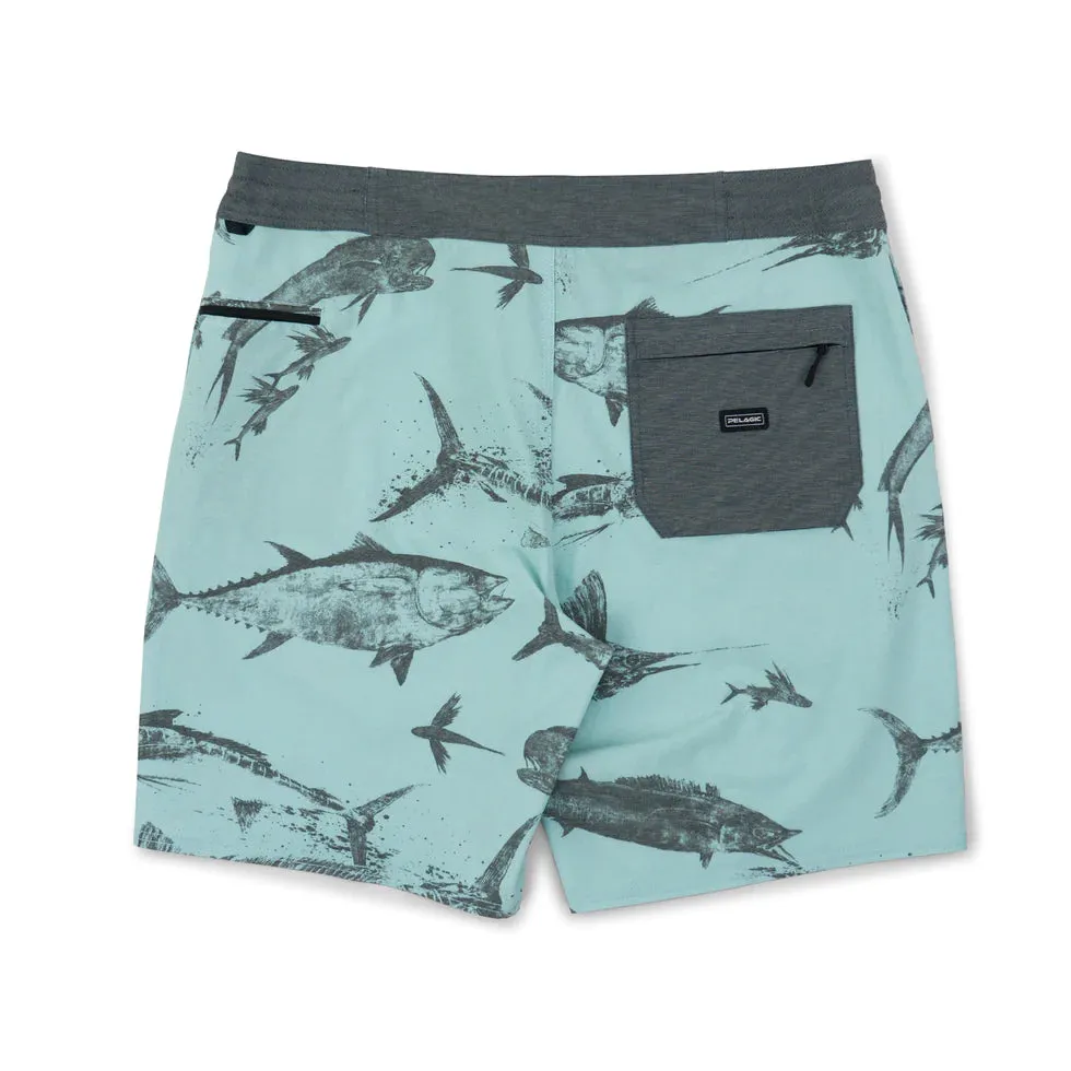 PELAGIC Deep Drop Fishing Shorts - Gyotaku