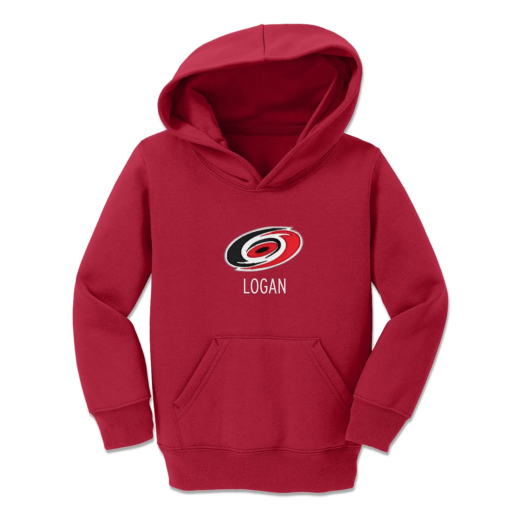 Personalized Carolina Hurricanes Toddler Pullover Hooded Sweatshirt